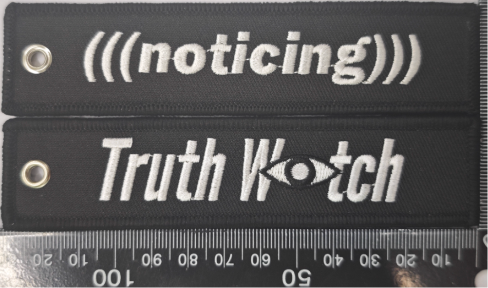 Truth Watch (((Noticing))) Keychain